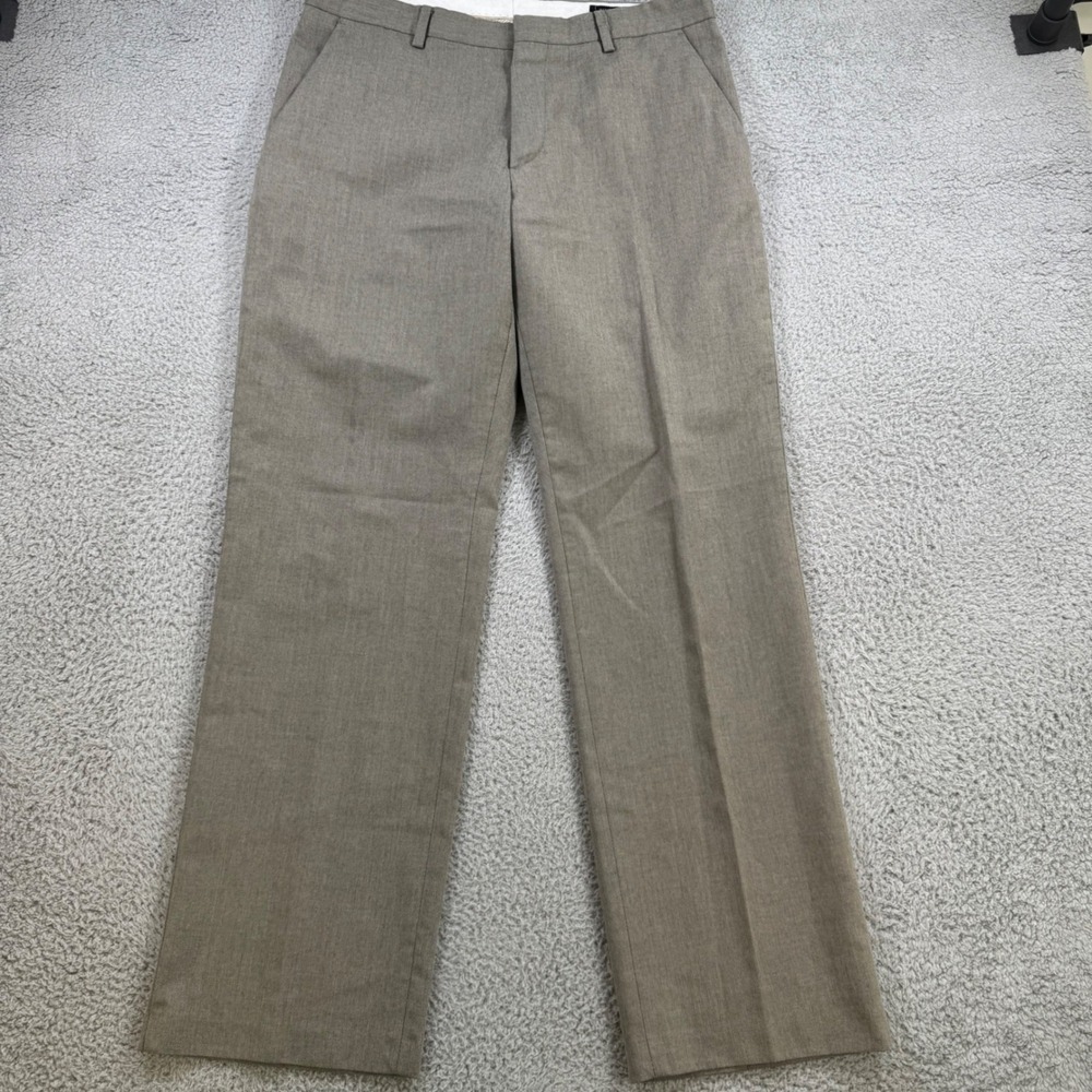 Banana Republic Classic Fit Herringbone Dress Pants Mens 34x32 Taupe‎ Gray Gray